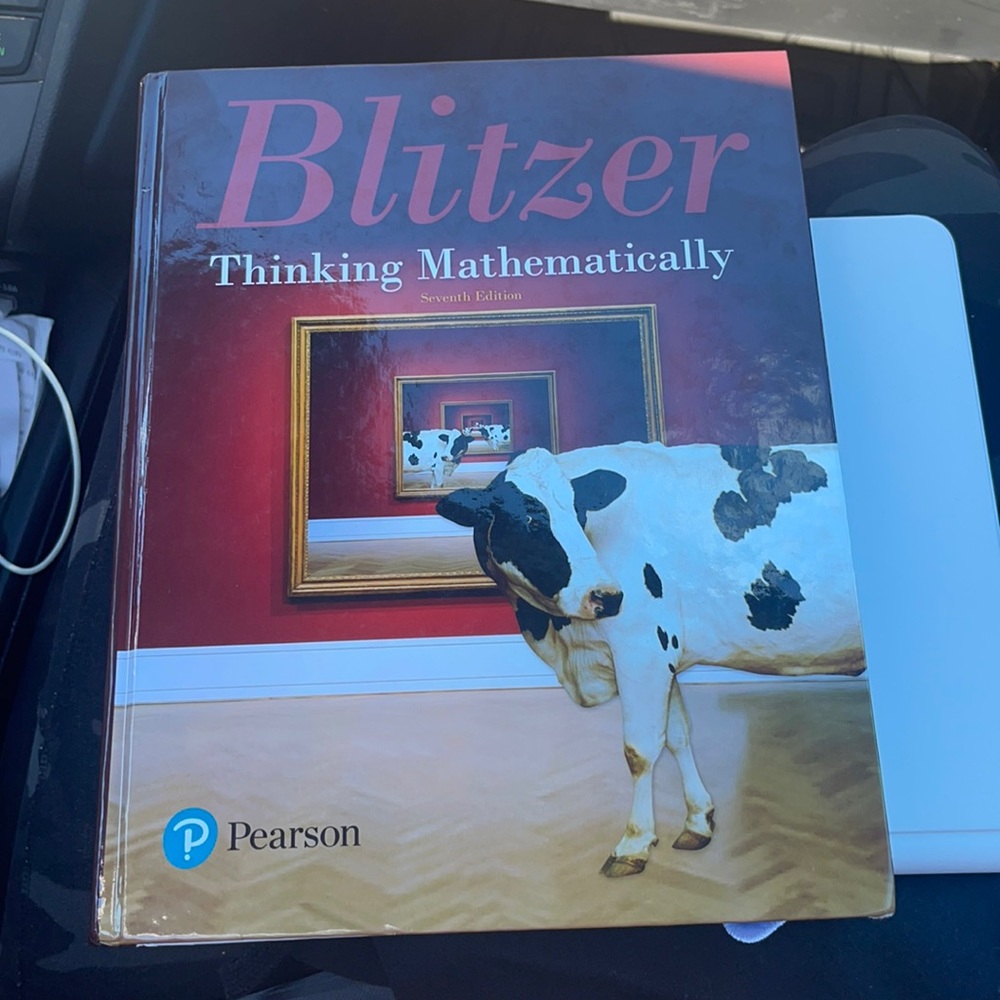 Blitzer thinking mathematics seventh edition hard cover book